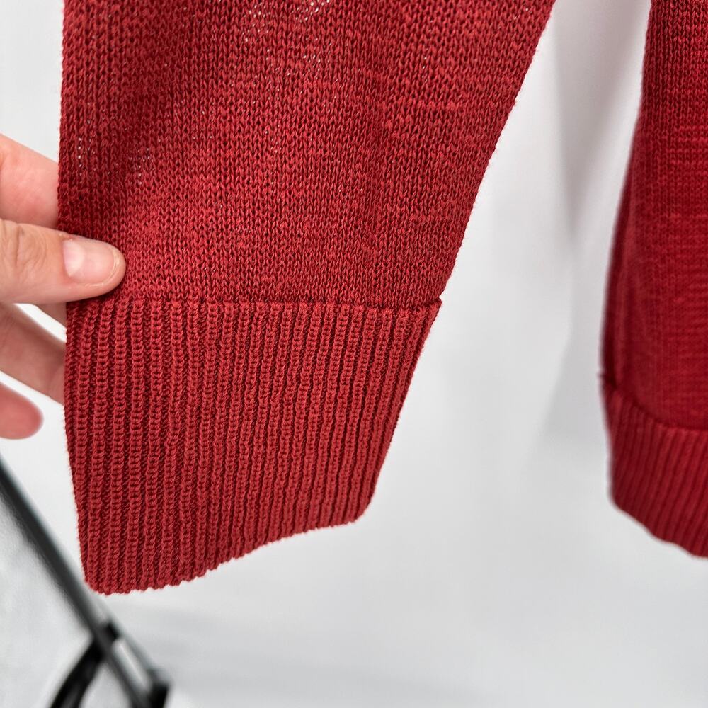 Coldwater Creek Rust Red Button Down Cardigan // … - image 8